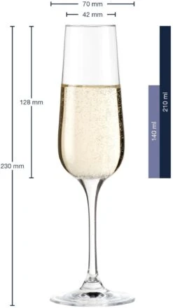 Leonardo Champagneglazen Tivoli - 210 Ml - 6 Stuks -Keukengerei Verkoop 020962 2 K 3000x