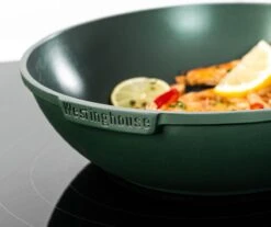 Westinghouse Pannenset Performance (Wokpan + Grillpan) ø 28 Cm - Groen - Inductie En Alle Andere Warmtebronnen -Keukengerei Verkoop 1200x1006