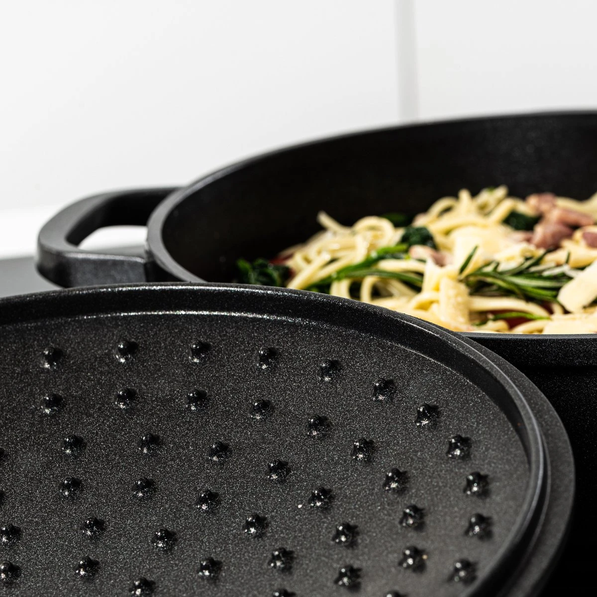 Westinghouse Pannenset Performance - Zwart - 8 Pannen - Complete Pannenset - Inductie En Alle Andere Warmtebronnen 14 Westinghouse Pannenset Performance - Zwart - 8 Pannen - Complete Pannenset - Inductie En Alle Andere Warmtebronnen - Afbeelding 14