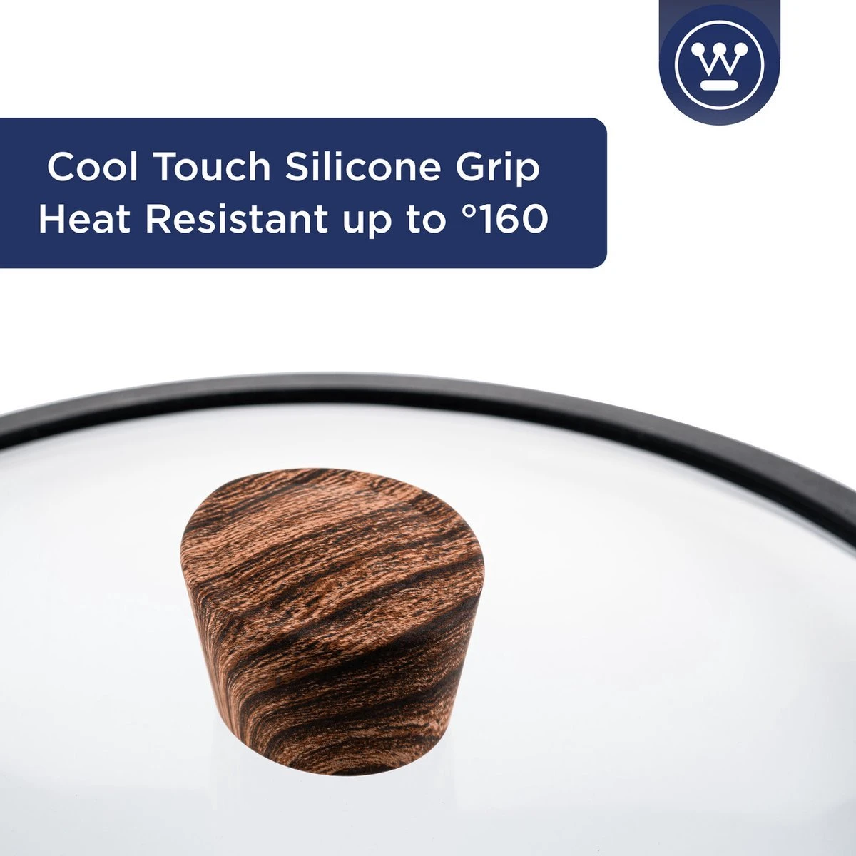 Westinghouse Pannenset Marble Wood (Wokpan ø 30 Cm + Braadpan + Hapjespan ø 28 Cm) - Inductie En Alle Andere Warmtebronnen 3 Westinghouse Pannenset Marble Wood (Wokpan ø 30 Cm + Braadpan + Hapjespan ø 28 Cm) - Inductie En Alle Andere Warmtebronnen - Afbeelding 3