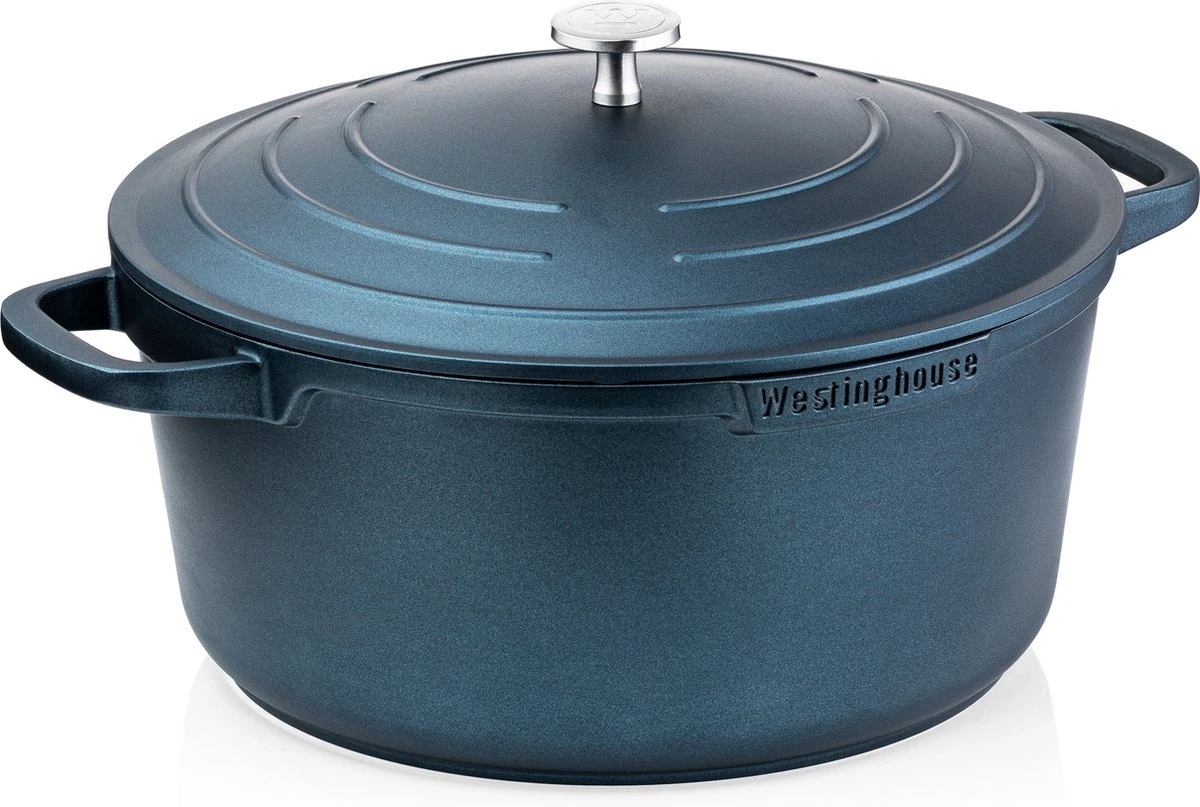 Westinghouse Pannenset Performance (Braadpan + Hapjespan) ø 28 Cm - Blauw - Inductie En Alle Andere Warmtebronnen 4 Westinghouse Pannenset Performance (Braadpan + Hapjespan) ø 28 Cm - Blauw - Inductie En Alle Andere Warmtebronnen - Afbeelding 4