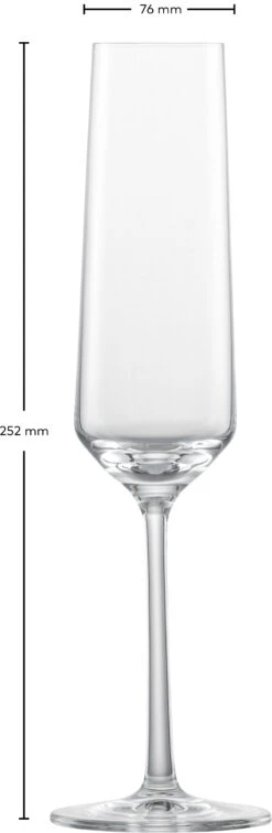 Zwiesel Glas Champagneglazen Pure - 215 Ml - 2 Stuks -Keukengerei Verkoop 122316 Pure Sekt Gr7 fstu 2 1