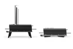 ZiiPa Pizza Oven Piana - Houtgestookt - Met Thermometer - Leisteen - Voor ø 30 Cm Pizza's - Roterende Pizzasteen -Keukengerei Verkoop 159553