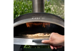ZiiPa Pizza Oven Piana - Houtgestookt - Met Thermometer - Leisteen - Voor ø 30 Cm Pizza's - Roterende Pizzasteen -Keukengerei Verkoop 159601