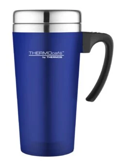 Thermos Thermosbeker Soft Touch Blauw 420 Ml