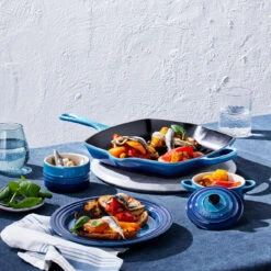 Le Creuset Grillpan Signature - Azure - 26 X 26 Cm - Geëmailleerde Anti-aanbaklaag -Keukengerei Verkoop 20183262200422 alt4