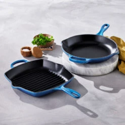 Le Creuset Grillpan Signature - Azure - 26 X 26 Cm - Geëmailleerde Anti-aanbaklaag -Keukengerei Verkoop 20183262200422 alt5