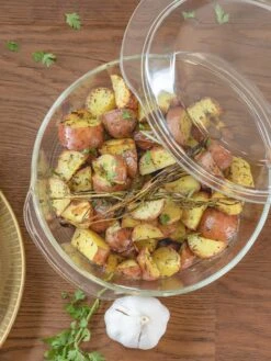 Sareva Ovenschaal Met Deksel - Hittebestendig Glas - ø 21.5 Cm / 2 Liter -Keukengerei Verkoop 24082021 6