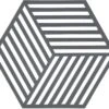 Zone Denmark Pannenonderzetter Hexagon - Cool Grey - 16 X 14 Cm