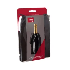 Vacu Vin Champagnekoeler Active Cooler - Sleeve - Zwart -Keukengerei Verkoop 38856606 Active Cooler Champagne Black Pack