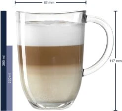 Leonardo Latte Macchiato Glazen Napoli 380 Ml - 6 Stuks -Keukengerei Verkoop 4002541242037 01
