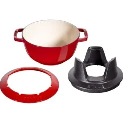 Staub Fondueset Kersenrood - ø 20 Cm / 2.36 Liter -Keukengerei Verkoop 40511 975 0 6