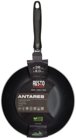 Resto Kitchenware Wokpan Antares - ø 28 Cm - Standaard Anti-aanbaklaag -Keukengerei Verkoop 4260709010137