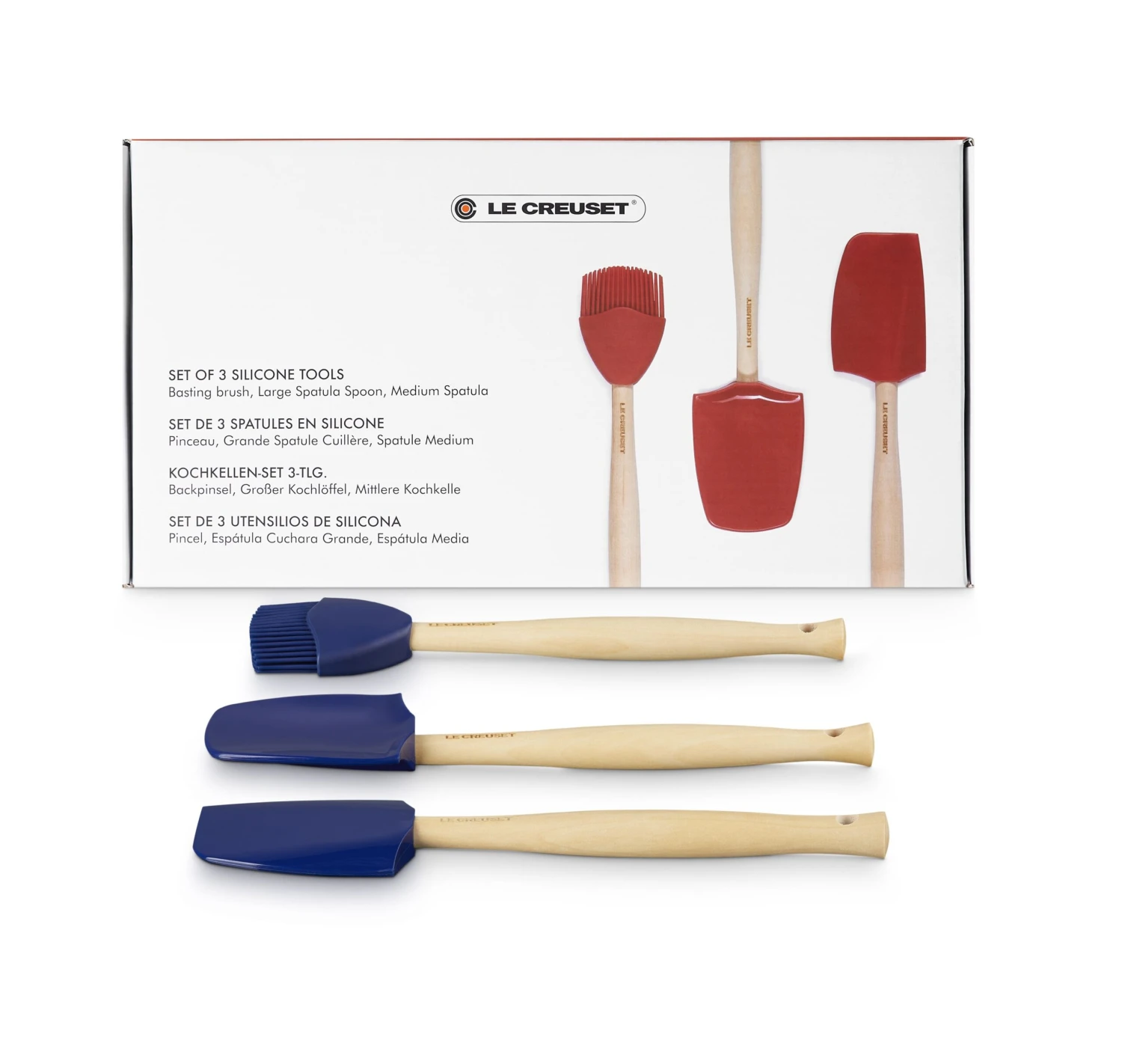 Le Creuset Spatelset - 3 Stuks - Premium - Azure 2 Le Creuset Spatelset - 3 Stuks - Premium - Azure - Afbeelding 2