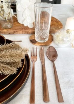 Sareva Bestekset - 24-delig / 6 Personen - Koper -Keukengerei Verkoop 4 14