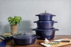MasterClass Braadpan - Blauw - ø 20 Cm / 2.5 Liter - Standaard Anti-aanbaklaag -Keukengerei Verkoop 5057982068288 2