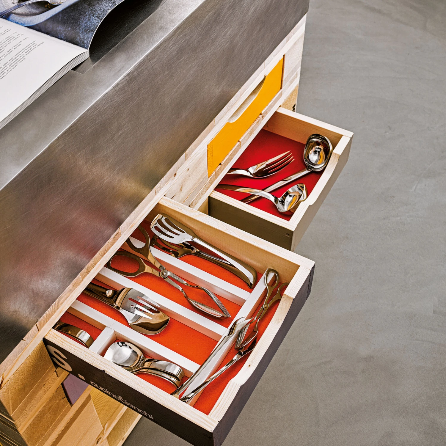 Sambonet Opscheplepel Living Zilver 2 Sambonet Opscheplepel Living Zilver - Afbeelding 2