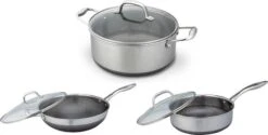 Westinghouse Pannenset Black Signature (Kookpan + Hapjespan ø 24 Cm + Wokpan ø 32 Cm) - Inductie En Alle Andere Warmtebronnen