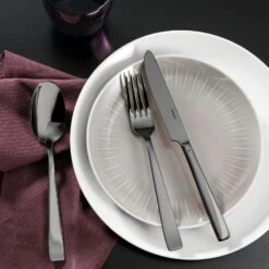 Sambonet Bestekset Flat - Zwart - 30 Delig / 6 Personen -Keukengerei Verkoop 62712BN1 amb01