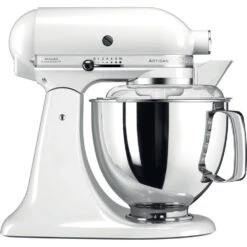 KitchenAid Keukenmachine Artisan - Kantelbare Kop - Wit - 4.8 Liter - 5KSM175PSEWH