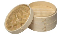 Sareva Stoommandje - Bamboe - 2-laags - ø 25 Cm 13 Sareva Stoommandje - Bamboe - 2-laags - ø 25 Cm -Keukengerei Verkoop 8720364451042 4