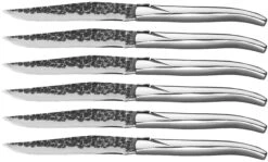 Jay Hill Steakmessen Laguiole - Raw Black - RVS - 6 Stuks -Keukengerei Verkoop 8720364453435 2