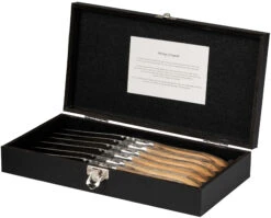Jay Hill Steakbestek Laguiole - Olijfhout - 12 Delige Set -Keukengerei Verkoop 8720364453442 5 1