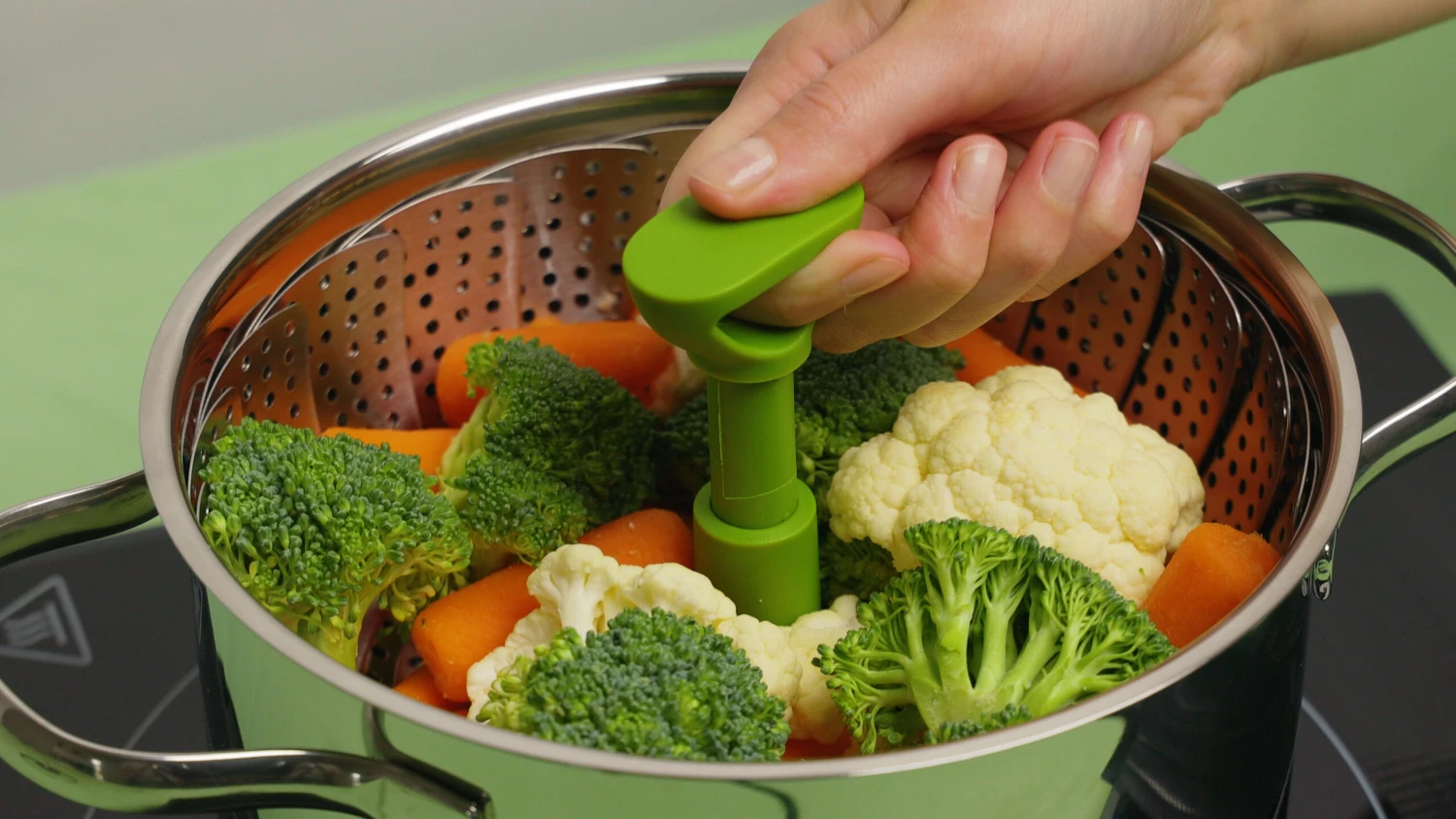 Sareva Stoommandje - RVS - Verstelbaar Van ø 17 - 27 Cm 2 Sareva Stoommandje - RVS - Verstelbaar Van ø 17 - 27 Cm - Afbeelding 2