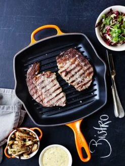 Le Creuset Grillpan Signature - Oranjerood - 26 X 26 Cm - Geëmailleerde Anti-aanbaklaag -Keukengerei Verkoop 9200000092682697 1