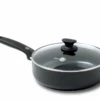 GreenPan Hapjespan Met Deksel - Cambridge - Infinity Black - ø 24 Cm / 3.1 Liter - Keramische Anti-aanbaklaag