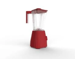 Alessi Blender Plissé - 5 Snelheden + Turbostand - Rood - Michele De Lucchi - 1.5 Liter - MDL09 R 7 Alessi Blender Plissé - 5 Snelheden + Turbostand - Rood - Michele De Lucchi - 1.5 Liter - MDL09 R -Keukengerei Verkoop Alessi Blender1