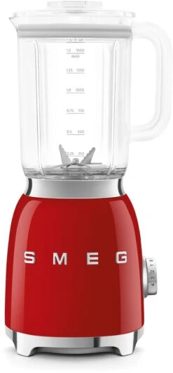 SMEG Blender - 800 W - Rood - 1.5 Liter - BLF03RDEU