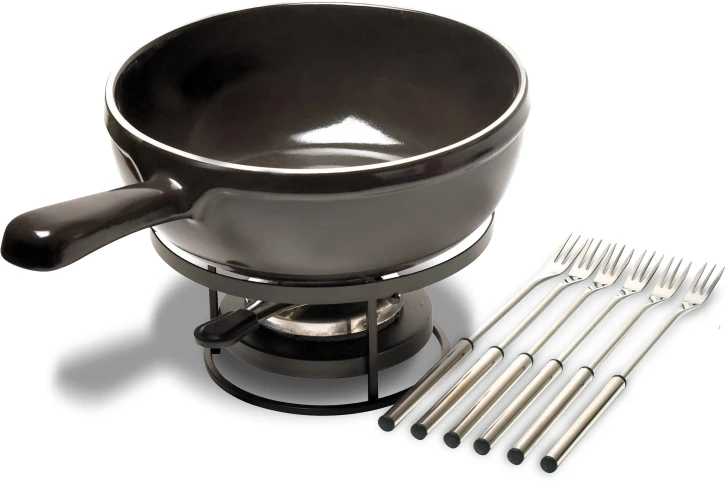 Emile Henry Fondue Set - Fusain 1 Emile Henry Fondue Set - Fusain
