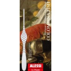 Alessi Kreeftenvork Colombina Fish - FM23/34S4 - 4 Stuks - Door Doriana & Massimiliano Fuksas -Keukengerei Verkoop FM23 43S4 02
