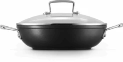 Le Creuset Hapjespan Met Deksel - Les Forgées TNS - ø 24 Cm / 2.3 Liter - Standaard Anti-aanbaklaag -Keukengerei Verkoop LC 20190624 ZS PS FS 51107240010502 003