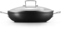 Le Creuset Hapjespan Met Deksel - Les Forgées TNS - ø 28 Cm / 3.2 Liter - Standaard Anti-aanbaklaag -Keukengerei Verkoop LC 20190624 ZS PS FS 51107280010502 003