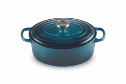 Le Creuset Braadpan Signature - Ovaal - Deap Teal - ø 29 Cm / 4.7 Liter -Keukengerei Verkoop LC 20210125 HL PS FS 21178296422430 002