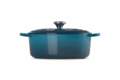 Le Creuset Braadpan Signature - Ovaal - Deap Teal - ø 29 Cm / 4.7 Liter -Keukengerei Verkoop LC 20210125 HL PS FS 21178296422430 003