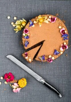 Laguiole Style De Vie Broodmes Zwart Met Stokbroodplank -Keukengerei Verkoop Laguiole broodmes met stokbroodplank zwart sf gr 1