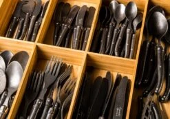 Laguiole Style De Vie Kaasmessenset Black Stonewash -Keukengerei Verkoop Laguiole kaasmessen black stonewasg sf kl 5