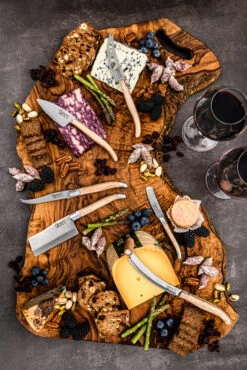 Laguiole Style De Vie Kaasmessen / Kaasmessenset Luxury Line Eikenhout Stonewash - 3 Stuks -Keukengerei Verkoop LuxKaasV2EikStone 5