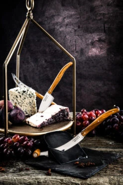 Laguiole Style De Vie Kaasmessen / Kaasmessenset Luxury Line Olijfhout - 3 Stuks -Keukengerei Verkoop LuxKaasV2Olijf 4