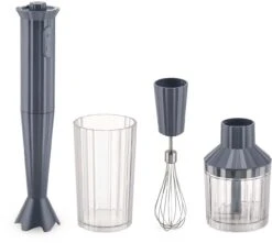 Alessi Staafmixer Set Plissé - Grijs - Michele De Lucchi - MDL10S G