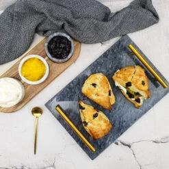 Jay Hill Dienblad - Met Handvatten - Marmer - Grijs - 30 X 20 Cm -Keukengerei Verkoop PSX 20220424 102800