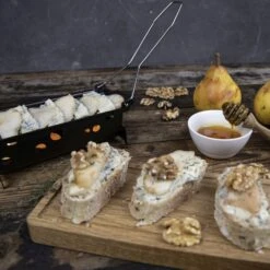 Boska Raclette ToGo Milano -Keukengerei Verkoop Recept partyclette blauwe kaas peer walnoot 3