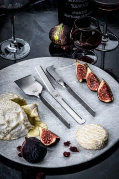 Laguiole Style De Vie Kaasmes En Botermes Zilver - 6 Stuks -Keukengerei Verkoop SDVCheese6Steel 1