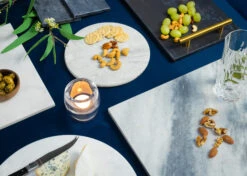 Jay Hill Dienblad - Met Handvatten - Marmer - Grijs - 30 X 20 Cm -Keukengerei Verkoop Serveerplank Grijs 7 2