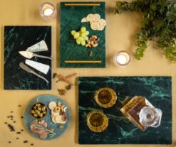 Jay Hill Snijplank / Serveerplank / Borrelplank Marmer - Licht Groen - ø 20 Cm -Keukengerei Verkoop Serveerplank Groen 6 2