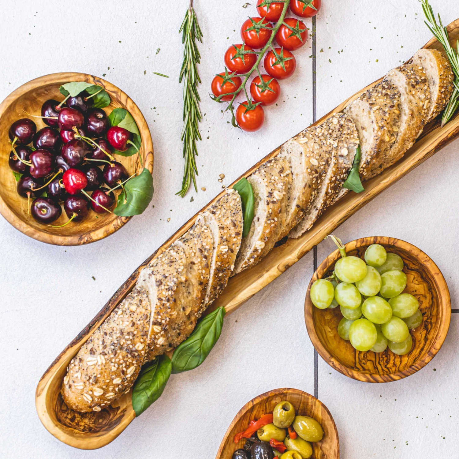 Jay Hill Stokbroodbak Tunea - Olijfhout - 50 Cm 2 Jay Hill Stokbroodbak Tunea - Olijfhout - 50 Cm - Afbeelding 2