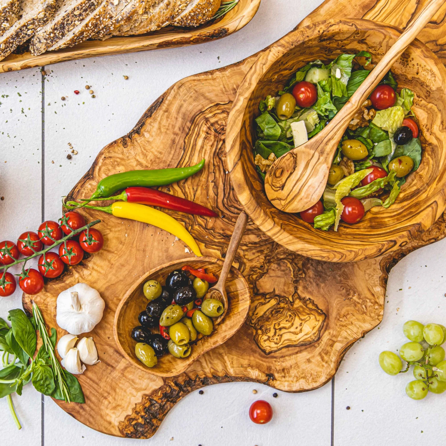 Jay Hill Pollepel Tunea - Olijfhout - 30 Cm 2 Jay Hill Pollepel Tunea - Olijfhout - 30 Cm - Afbeelding 2